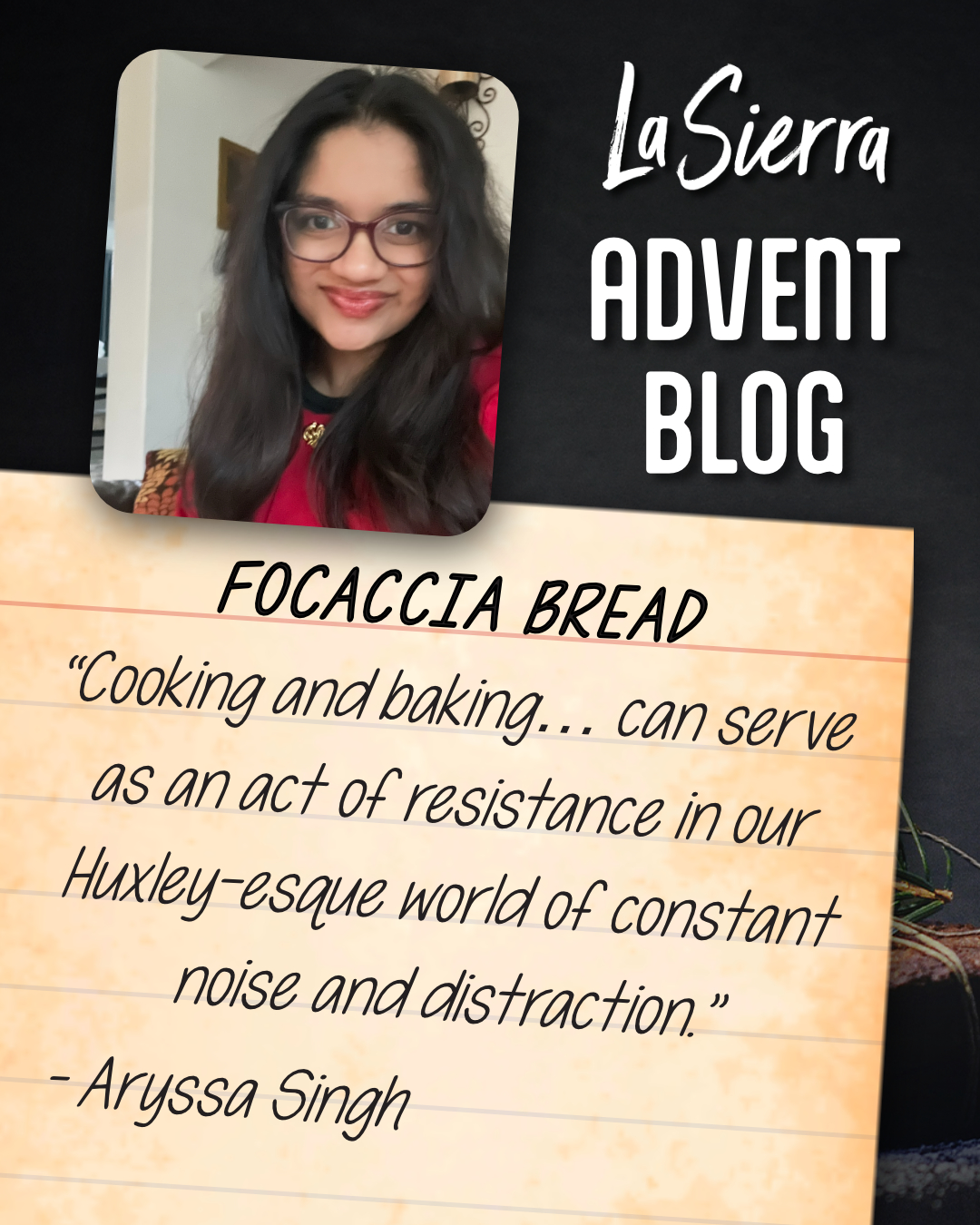 Day 23 – Focaccia Bread